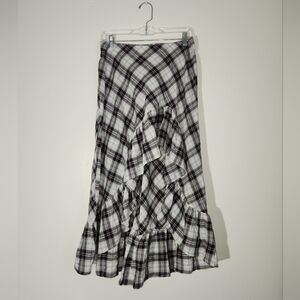 Women's Sincerely Jules Plaid Ruffle Women's Skirt
